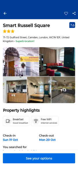 Partner has nowhere to stay whilst I stay in hospital with our son who is recovering from a operation