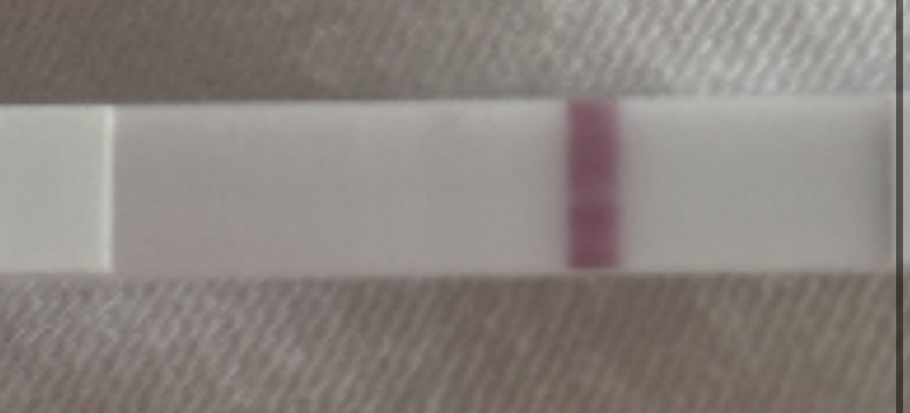Negative or faint positive?