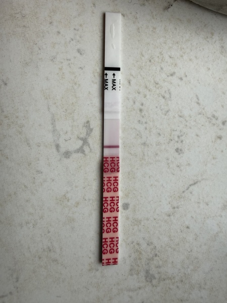 Evap/indent or very faint positive ?