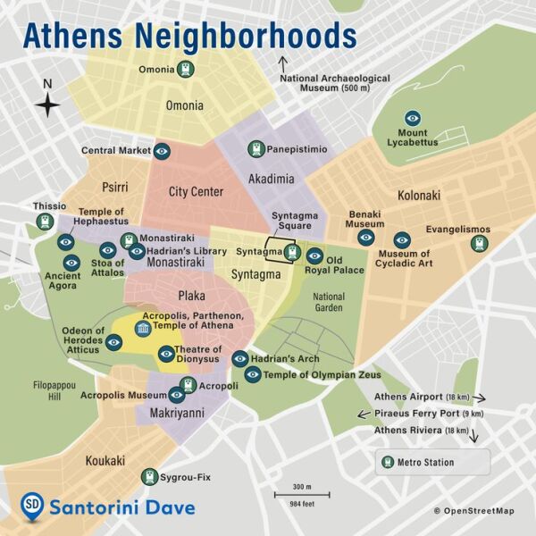 To ask where you'd stay in Athens (and if it really is as scary as San Francisco in terms of street chaos)