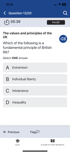 I failed my life in Britain mock test