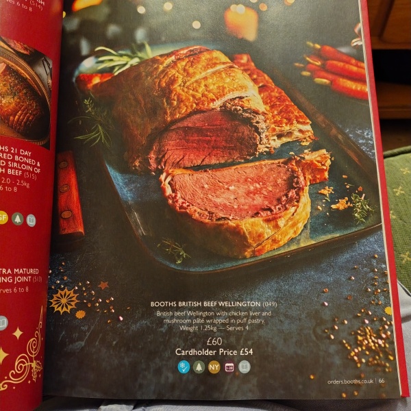 £195 for a beef wellington!