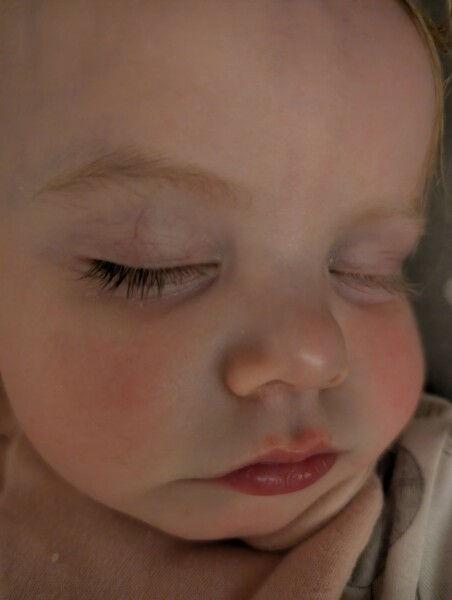 Toddler eyelashes different colours