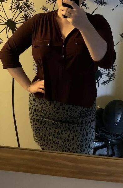 To ask if I look frumpy