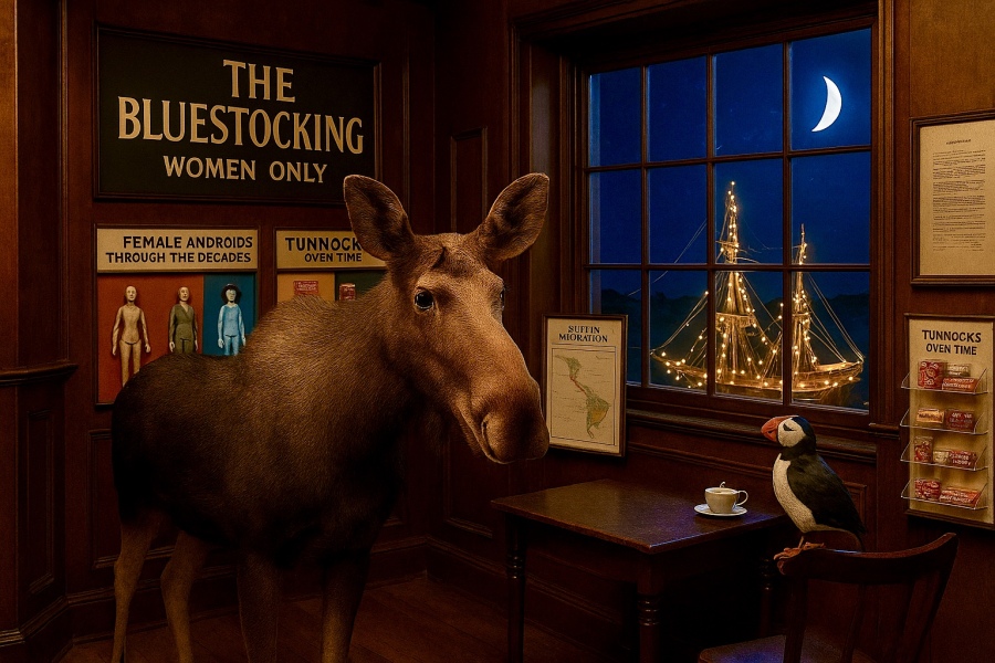 The Bluestocking, where the short days shorten and the oaks are brown