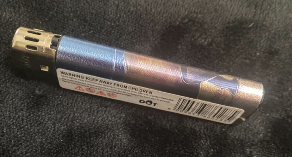 to ask about a disposable lighter?