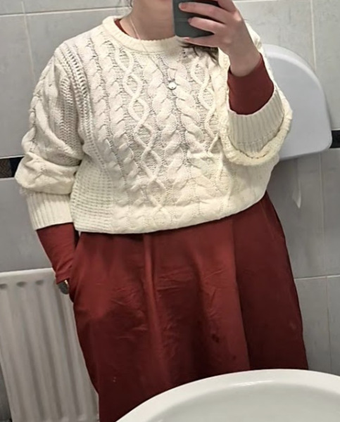Skirt/ jumper look. Am I too big for it? Or doing it wrong