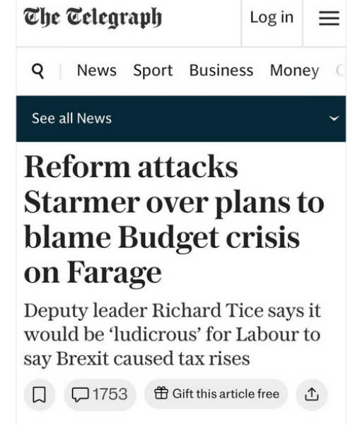 Thread 35 Starmer: Old and smelling of roses