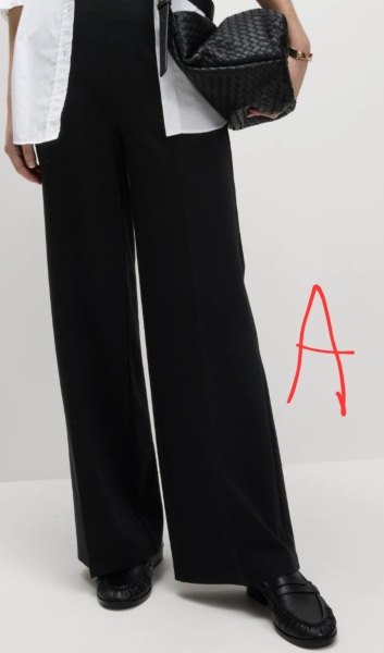 Wide leg trousers lengths and shoes