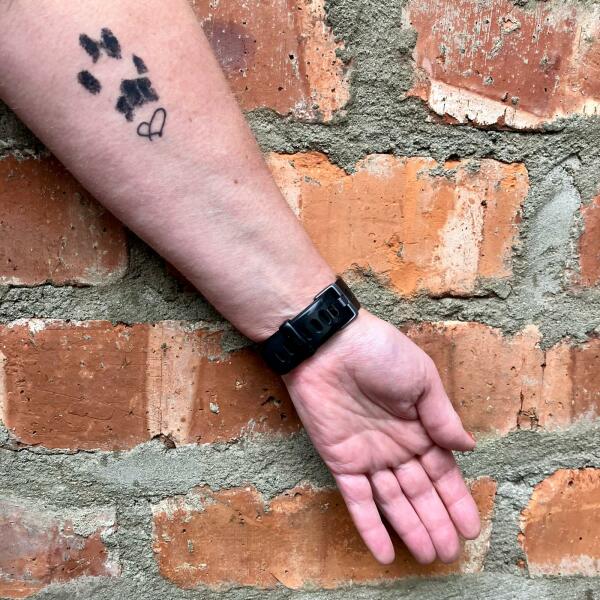 To get a paw print tattoo?