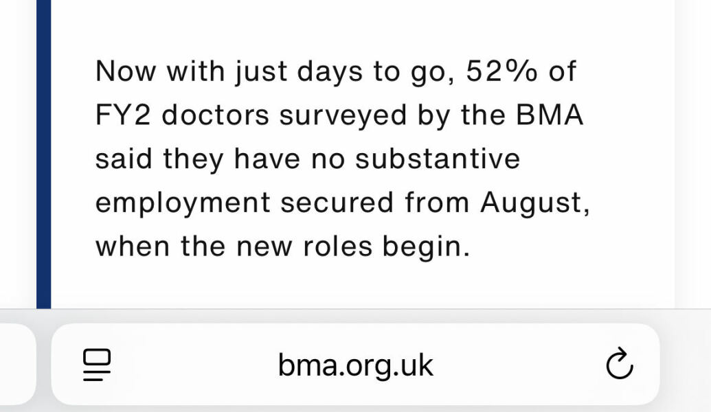 To finally agree with a junior doctors strike