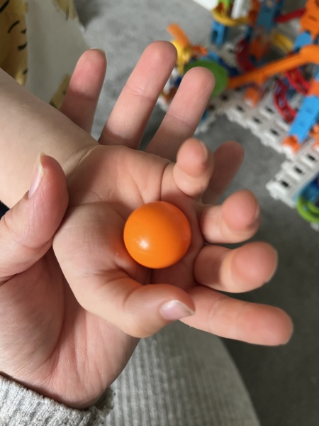 Marble run with big marbles