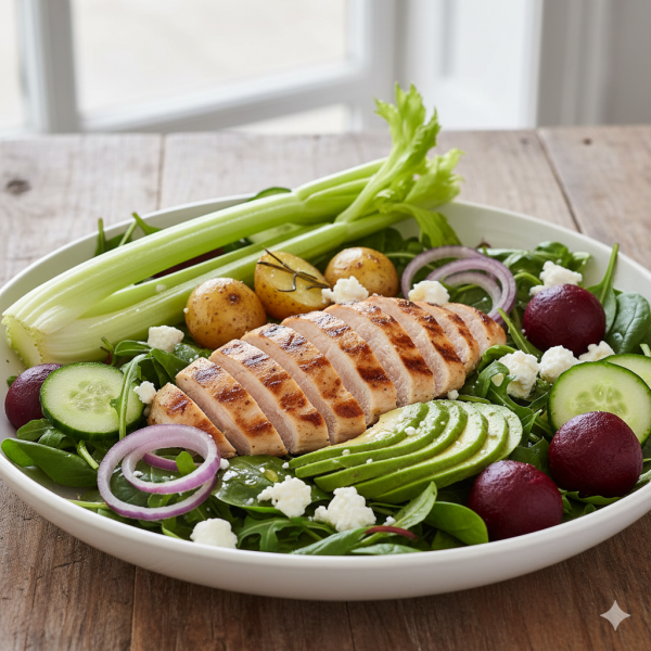Is this a reasonable amount of salad for one person for their evening meal?