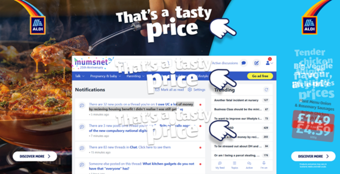 To think the ads on mumsnet are ruining the site