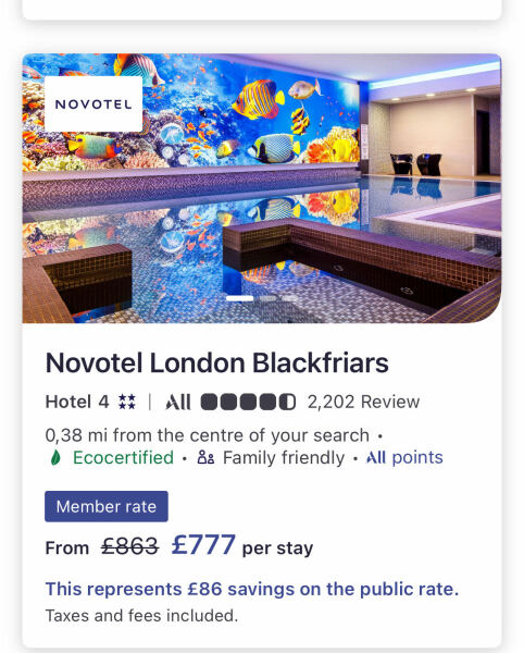London accomodation for 4- £600 for 3 nights