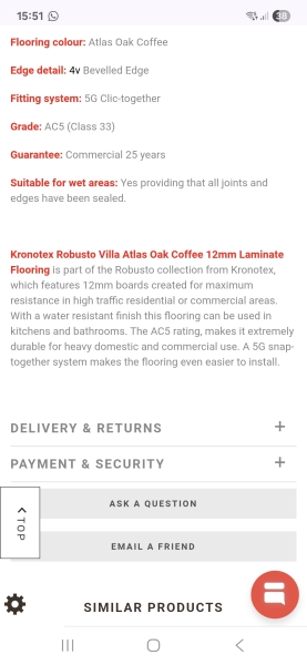 Wooden laminate flooring in kitchen?