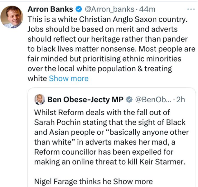 Reform MP Sarah Pochin says it ‘drives me mad seeing adverts full of black and Asian people’