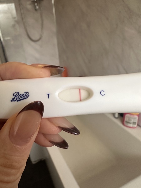 Line eyes or early positive? 😬