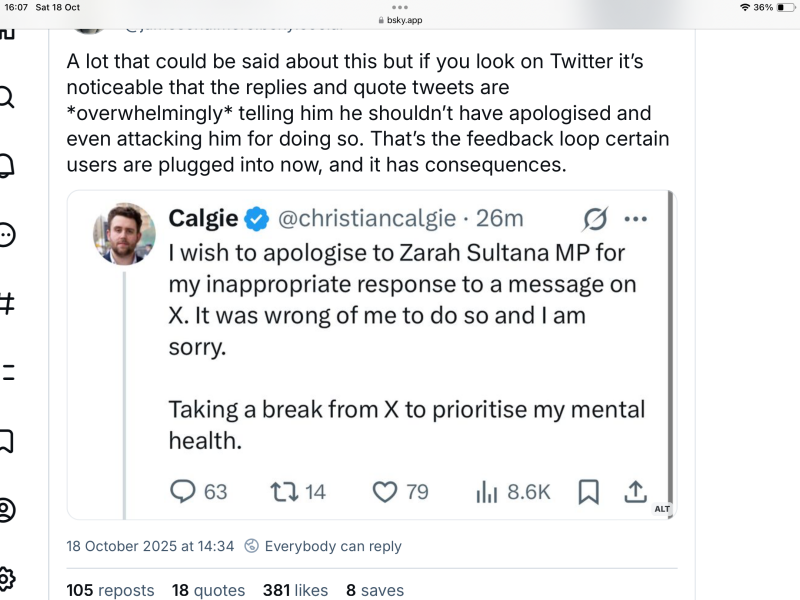 Thread 35 Starmer: Old and smelling of roses