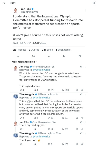 Elite sports people speaking up! Thread 2