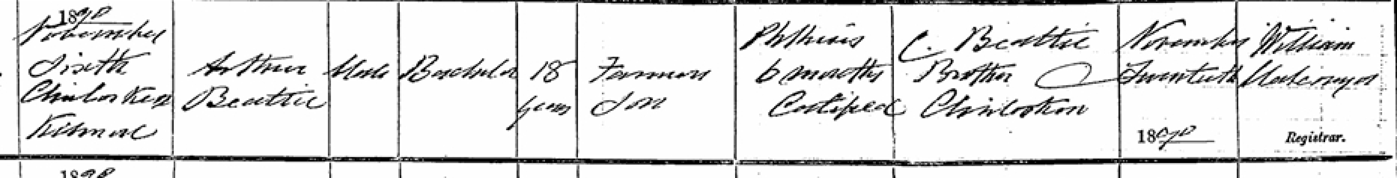 Death register question