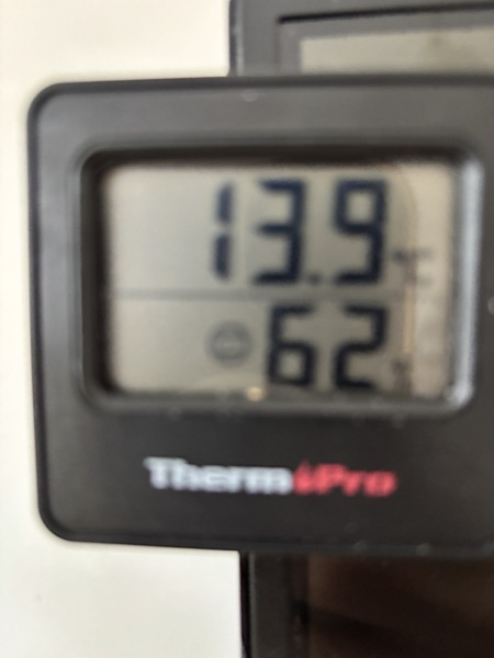 Temperature inside your home today?