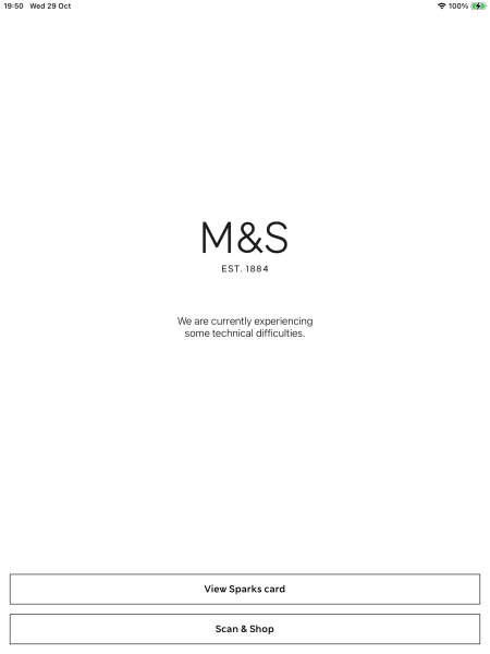 M&S app down?