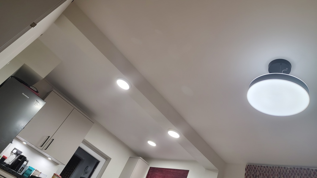 Lighting in a dark kitchen