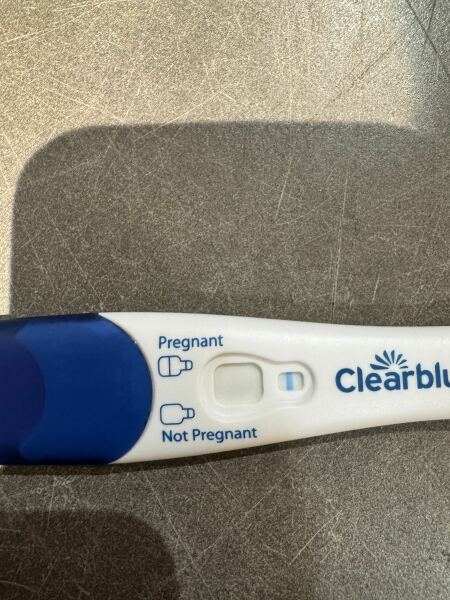 Don’t tell me this is positive? My second baby is only 5 months old…