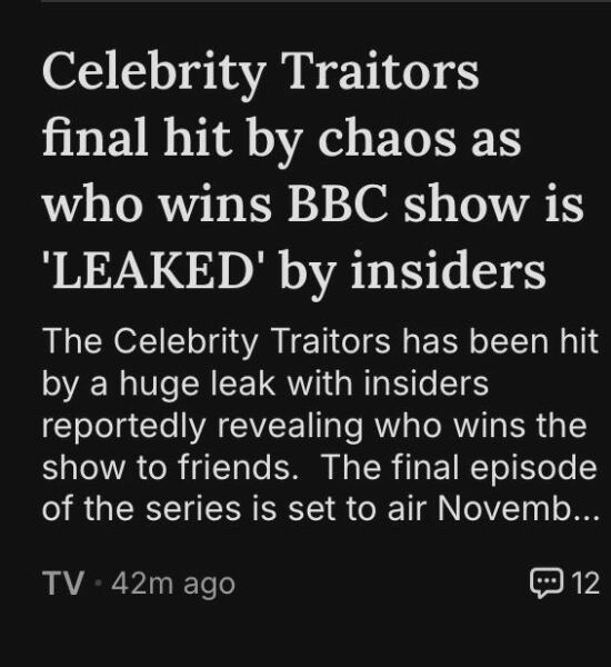 Celeb Traitors #3. The big dogs vs the cat, banshees, farts & what Claudia wore next.