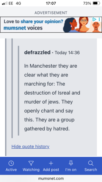 Why would would you still have pro Palestinian marches apart from now instilling more fear into the Jewish community