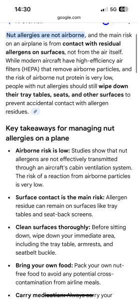 Allergy parents - would this bother you?