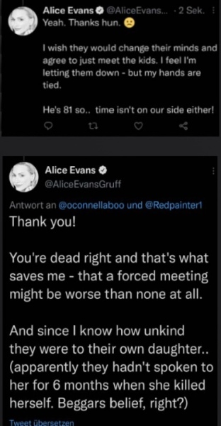 Alice Evans is losing the plot again