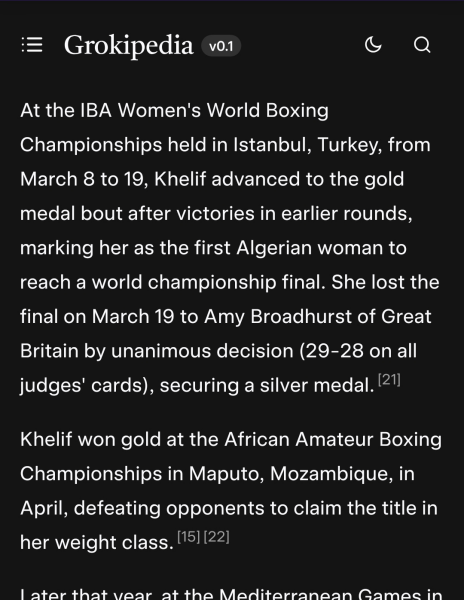 Grokipedia - "Woman"