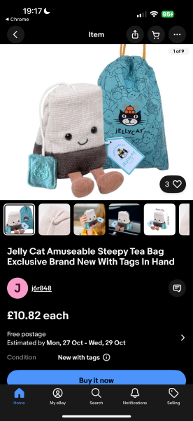 Bloody jellycat teabag