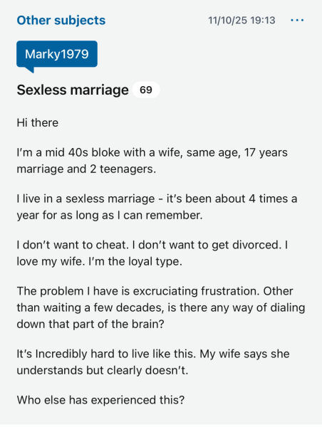 Sexless marriage
