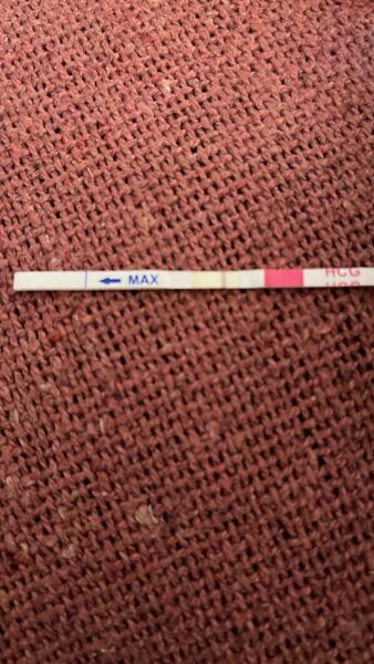 Test line darker than control line