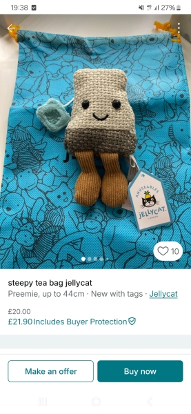 Bloody jellycat teabag