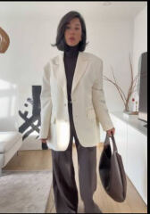 Satin trousers