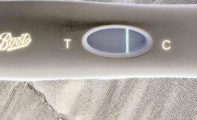 Line eyes or early positive? 😬