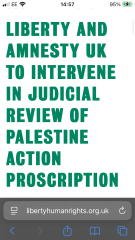 To wonder why so many pensioners are supporting Palestine Action, even willing to risk prison for it ?