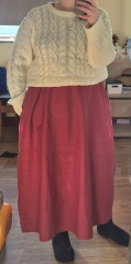 Skirt/ jumper look. Am I too big for it? Or doing it wrong
