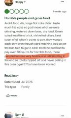Credit card refusing case for returning money