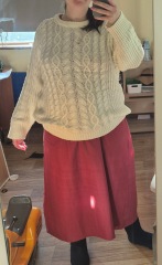 Skirt/ jumper look. Am I too big for it? Or doing it wrong