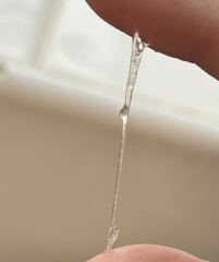 Is this fertile cervical mucus im confused as ovulation strip test is negative ?