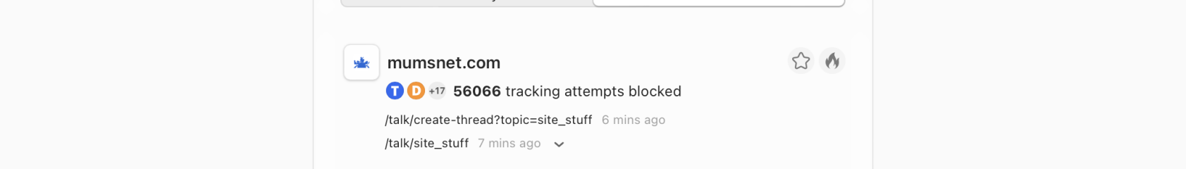 55.941 tracking attempt blocked in the last 7 days.