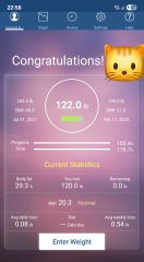 I've hit my target, I have lost 120lbs.