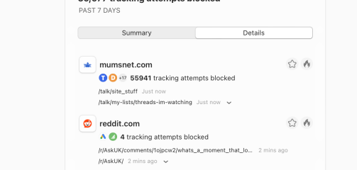 55.941 tracking attempt blocked in the last 7 days.