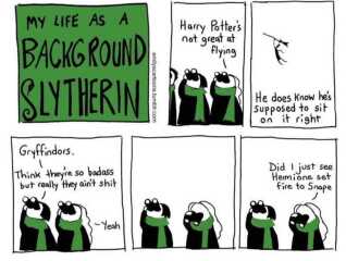 To feel sorry for the Slytherins?