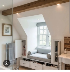 Window seat in a bathroom?